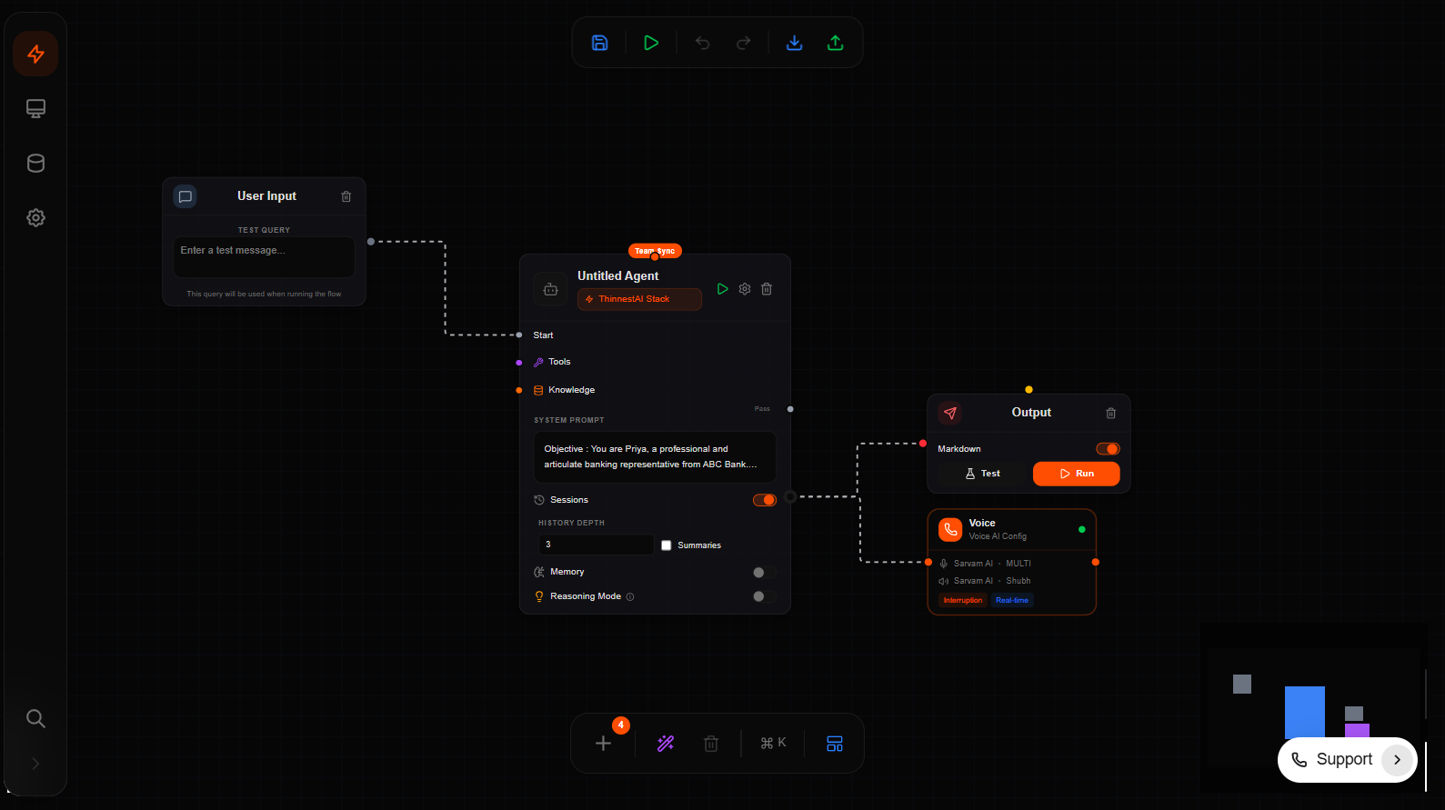 Visual Workflow Builder